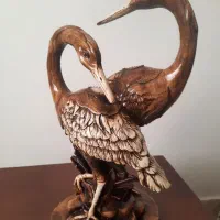 مجسمه زوج پرنده|مجسمه، تندیس، ماکت|بندر انزلی, کوی آزادگان|دیوار