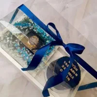 کیک تولد کیک خامه باکس گل و کیک