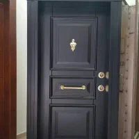 درب ضد سرقت روکش راش نرده استیل، شیشه ای کد R102|مصالح و تجهیزات ساختمان|هادی شهر, |دیوار