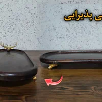 ظروف پذیرایی (مزه خوری و سینی طرح چوب)|ظروف سرو و پذیرایی|اصفهان, احمدآباد|دیوار