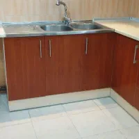 سه متر وهشتاد سانتیمتر کابینتmdfسالم با هود و سینک|آب‌چکان و نظم‌دهنده ظروف|کرمانشاه, |دیوار
