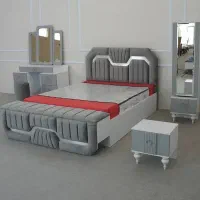 سرویس خواب دونفره شیاری|تخت و سرویس خواب|تبریز, |دیوار