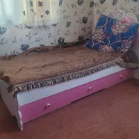 تخت خواب کودک ام دی اف  دارای ۳ کشویی با تشک رویال|تخت و سرویس خواب|پارس‌آباد, |دیوار