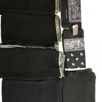 ‌پنج عدد شال مشکی مجلسی نو
