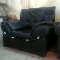 ست مبل چرم (قیمت 2 کیلو میوه)|مبلمان خانگی و میز عسلی|شیراز, باغ تخت|دیوار