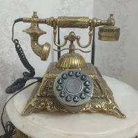 میز تلفن،تلفن،قو و جاکلیدی برنج|صنایع دستی و سایر لوازم تزئینی|آفتاب, |دیوار