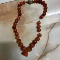 ۴ عدد گردنبند عقیق اصل قدیمی