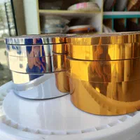 نوار طلایی و استیل پشت چسب‌دار براق آینه ای|صنایع دستی و سایر لوازم تزئینی|تهران, شهید رجایی|دیوار