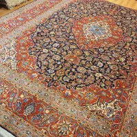 قالی ۱۲ متری دستباف کرک کاشان سرمه ای|فرش|تهران, اکباتان|دیوار