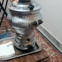 سماورگازی۴لیتری سالم باسینی جنس قدیمی وسنگین|سماور، چای‌ساز، قهوه‌ساز|ورامین, ورامین|دیوار