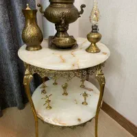 میز برنجی با سماور|صنایع دستی و سایر لوازم تزئینی|چهاردانگه (تهران), |دیوار