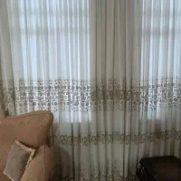 پرده کتان.  بدون پاری جنس خوب|پرده، رانر، رومیزی|ملایر, |دیوار