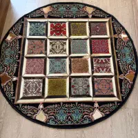 قالیچه گرد|فرش|شیراز, قصرالدشت|دیوار
