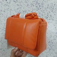 کیف چرم نارنجی