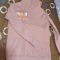 هودی خز دار و کلاه دار صورتی خوش رنگ