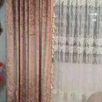 پرده تور با والان  مخمل تمیز وسالم|پرده، رانر، رومیزی|اصفهان, دستگرده|دیوار