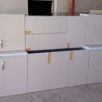 کابینت آماده نصب نقدوچکی|مصالح و تجهیزات ساختمان|بزینه رود, |دیوار