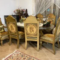 مبلمان سلطنتی ۹ نفره همراه ناهارخوری در حد|مبلمان خانگی و میز عسلی|نوشهر, |دیوار