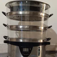 بخارپز FELER تمام استیل تمیز نو