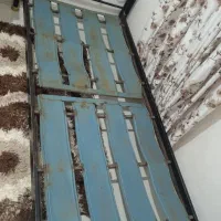 تخت تک نفره فلزی وچوبی