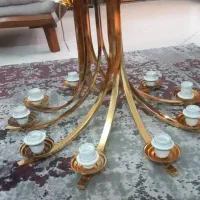 لوستر لهستانی مدل شاخه پیچ نا منظم یا  دو طبقه|لوستر و چراغ آویز|تهران, امام زاده حسن|دیوار