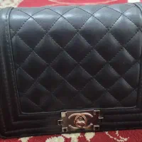 کیف دوشی مشکی وعسلی