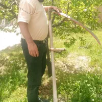 علف زنی باغ وباعجه ویلا وجیدن میوه