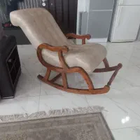 صندلی مبل راک با پارچه درجه یک چرم جاز