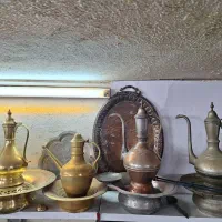 آفتابه لگن مسی برنجی ایرانی روسی قدیمی عتیقه