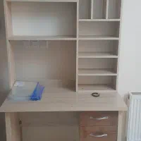 کتابخانه ومیز تحریر|کتابخانه، شلف، قفسه‌های دیواری|کرج, برغان|دیوار