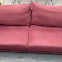 مبلمان راحتی ۶ نفره نیلپر و یک پاف جلو‌مبلی