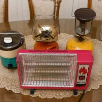وسایل منزل گاز پیک نیک و آب میوه گیری و بخاری برقی