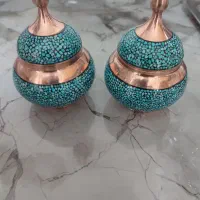 قندان فیروزه کوبی سایز ۱|صنایع دستی و سایر لوازم تزئینی|اصفهان, عمان سامانی|دیوار