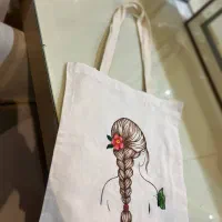 کیف پارچه ای با نقاشی دست ساز