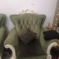 مبل7نفره چوب پارچه عالی|مبلمان خانگی و میز عسلی|شهریار, شهریار|دیوار