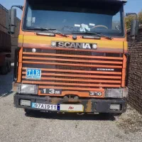 کامیون کشنده اسکانیا قرمز انتر کولر