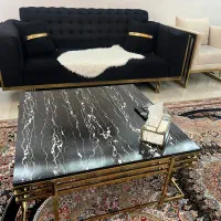 فروش مبل ۸نفره استیل ابکاری شده|مبلمان خانگی و میز عسلی|رشت, پل تالشان|دیوار