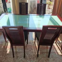 میز ناهارخوری چوبی ۶ نفره