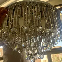 لوسترکریستالی درحدنو ریموتکنترل دار با چندرنگ نور|لوستر و چراغ آویز|تهران, قیطریه|دیوار