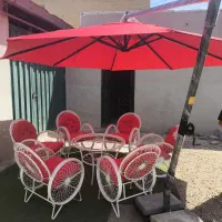 صندلی فلزی گلبرگ ضد زنگ مخصوص ویلا و باغ نوشهر|صندلی و نیمکت|نوشهر, |دیوار