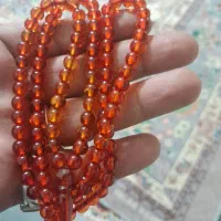 تسبیح کهربا عسلی ۱۰۱دانه