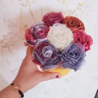 گلهای ربانی  و کاغذی|گل مصنوعی|ماسال, |دیوار