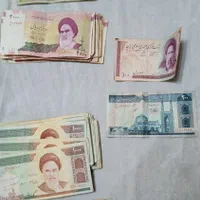 انواع سکه ها و اسکناس های قدیمی شماره پشته سرهم|کلکسیون سکه، تمبر، اسکناس|رباط‌کریم, |دیوار
