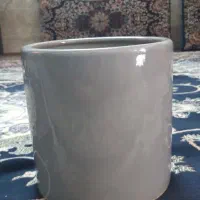 گلدان سالم رنگ نقره‌ای