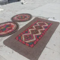 نمد دستباف با پشم طبیعی گوسفند|گلیم، جاجیم، گبه|کازرون, |دیوار
