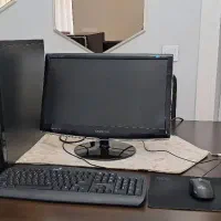 کامپیوتر کامل شامل، کیس، مانیتور، کیبورد، موس