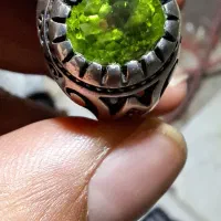 انگشترنقره زبرجد اصل ودست ساز.
