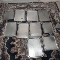 ۱۰عدد سینی استیل بنماری