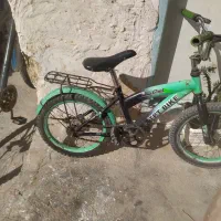 دو عدد دوچرخه مقداری چوب خشک آماده برای آتیش