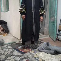 مانتو کرپ گلدوزی شده مجلسی